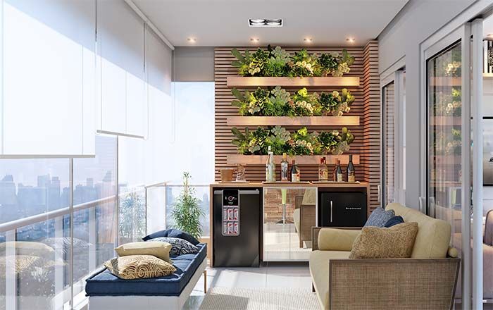 jardim-varanda-gourmet Jardim Vertical Apartamento: Dicas para Montar na Varanda Gourmet